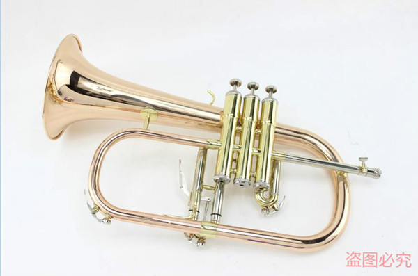 New Arrivals Phosphorus & Copper Customize Logo Flugelhorn Bb Tone Small Horn Trumpet Flugel Horn L valve Hot Selling