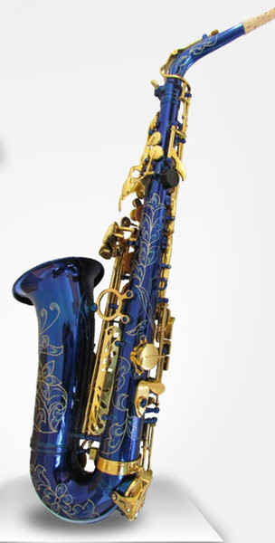 Tianyin Brand New arrival Alto Saxophone in flower design body beautiful hand carved 10pcs of free fittings