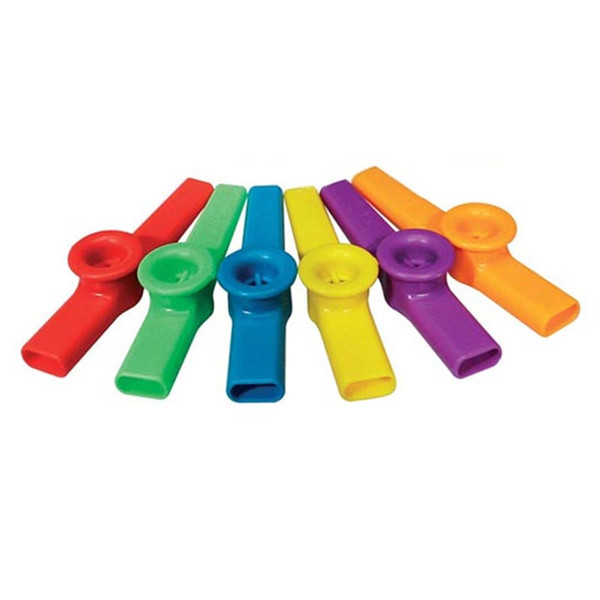 Discount Hot Plastic Mouth Flute Kazoo Instrument for Kids Party Gift Music Lovers Mixed Color Kid Musical Instruments