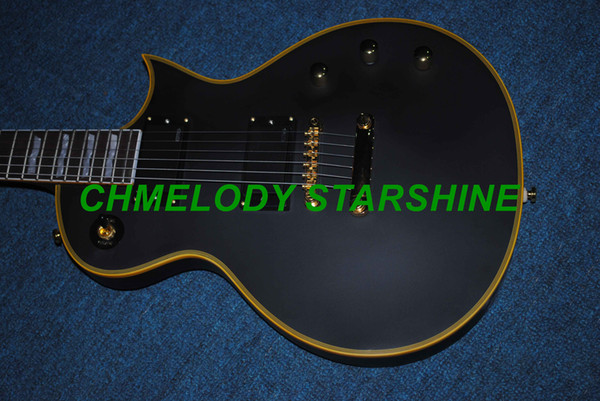 Chmelodymusic Lzeal starshine Matt black finish multi yellow bind electric guitar guitrra customized production available SSS pickups guitar