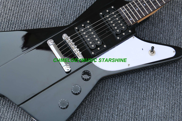 Chmelodymusic Lzeal starshine tune o matic bride black color electric guitar guitrra customized production available SSS pickups guitar