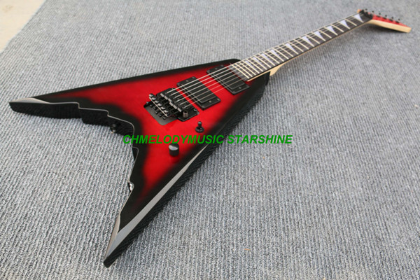 Chmelodymusic Lzeal starshine pearl white shark tooth inlay electric guitar guitrra customized production available SSS pickups guitar