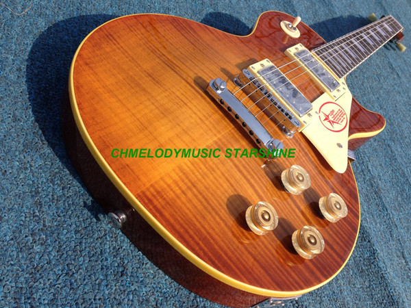 Chmelodymusic Lzeal starshine light tabacco guitar electric guitar guitrra customized production available SSS pickups guitar