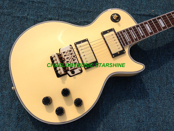 Chmelodymusic Lzeal starshine custom shop made cream color electric guitar guitrra customized production available SSS pickups guitar