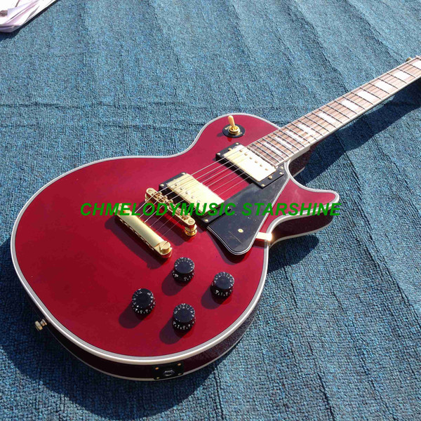 Chmelodymusic Lzeal starshine red custom shop made mahogany body electric guitar guitrra customized production available SSS pickups guitar