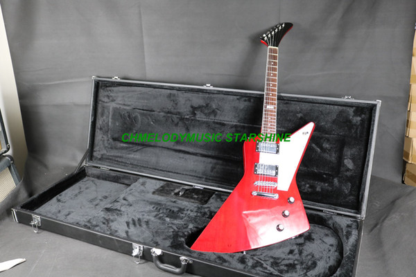 Chmelodymusic Lzeal starshine transparent red hh humbucker pickup electric guitar guitrra customized production available SSS pickups guitar