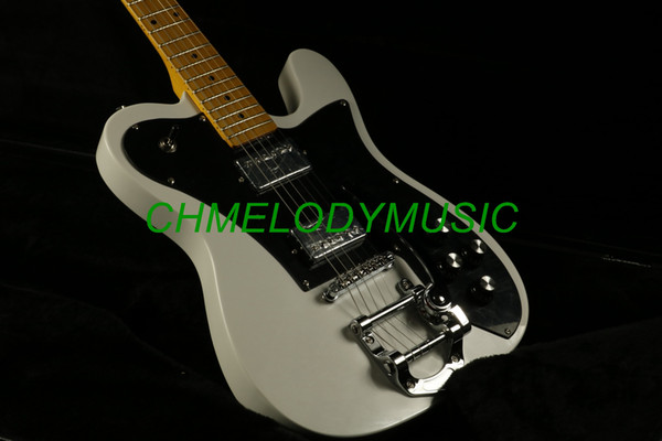 Chmelodymusic Lzeal starshine vintage tint gloss neck white electric guitar guitrra customized production available SSS pickups guitar