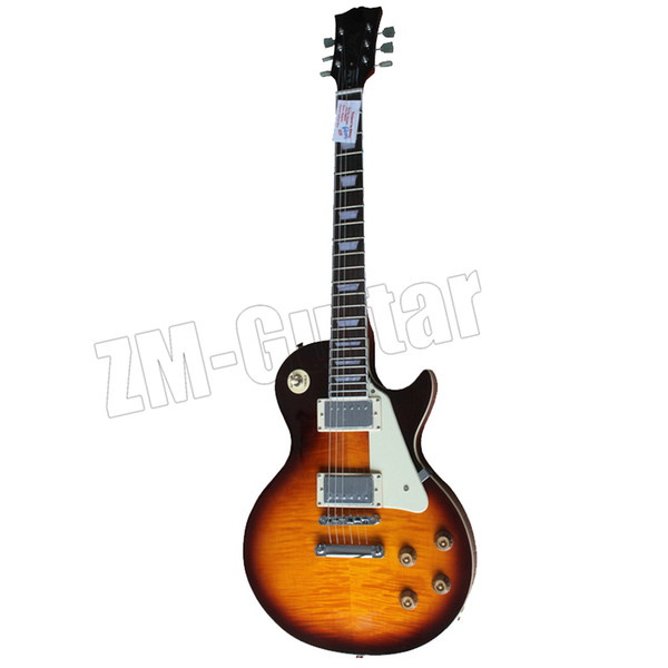 Earth electric guitar free shipping Free Shipping Brand new standard sunburst electric guitar brown guitar