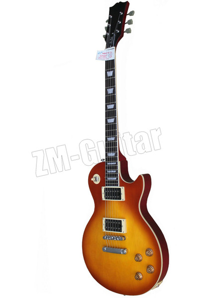 Free shipping/G-Warren Haynes LP Standard New arrival Brown orange color Yellow binding Guitar