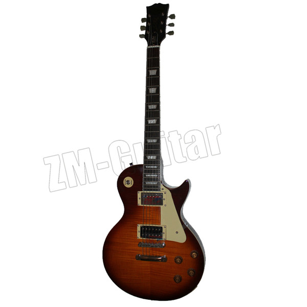 Standard New arrival Orange Brown color Light red yellow binding Vintage Electric Guitar