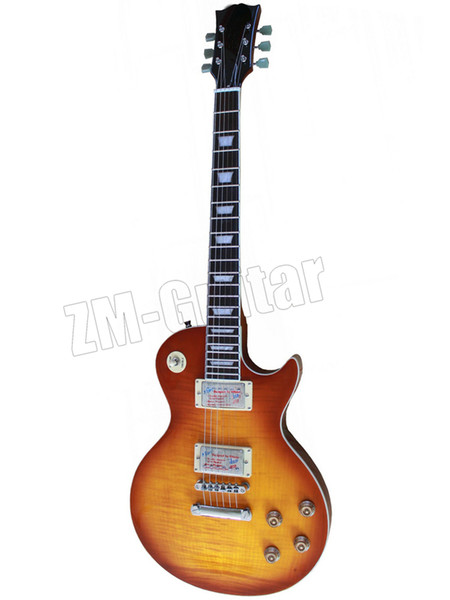 Free shipping New G-50th Anniversary 1960 LP Standard cherry sunburst color light red back OEM Electric Guitar