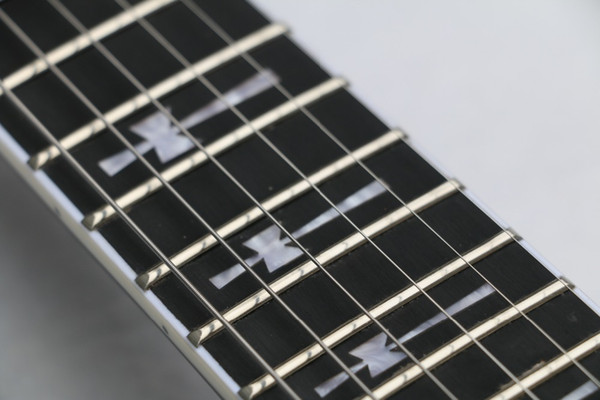 Wholesale-Free Shipping Top Quality 24 frets Ebony Fretboard Guitar Tony Iommi Signature SG Electric Guitar Black Lacquer