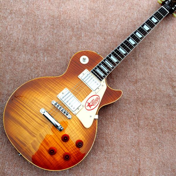 Free shipping Wholesale Custom shop 1959 R9 Tiger Flame electric guitar Standard lp 59 electric guitar HOT guitars guitarra