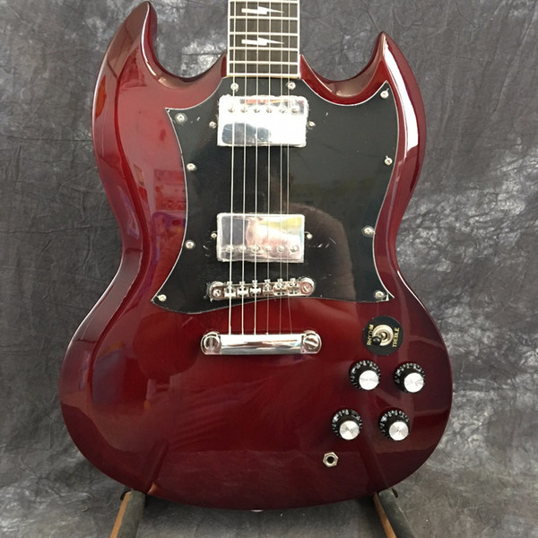 Free Shipping 2018 High Quality Guitars s aged Cherry China oem-equipment chrome custom body electric guitar available