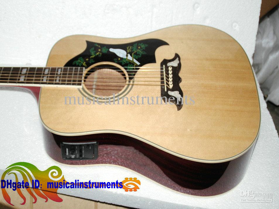 Custom Shop Acoustic Electric Guitar DoveFishman Acoustic Electric Guitarbeautiful custom guitars from china