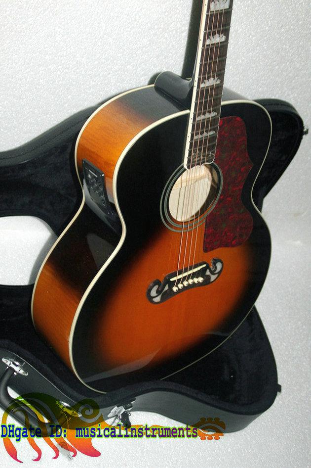 Custom Shop Pete Townshen 200 Sunburst Acoustic Electric Guitar 200 singlecut guitar Fishman Pickups acoustic electric guitar