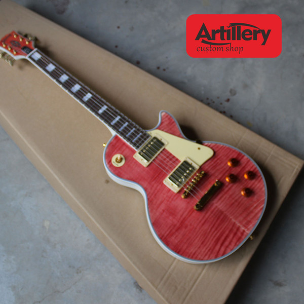 Artillery Factory Custom LP electric guitars with flamed maple top gold hardwares all color available musical instrument shop