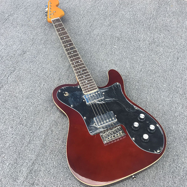 TL Electric guitar, basswood body with Rosewood fingerboard,Wine red bright paint,free shipping!High quality