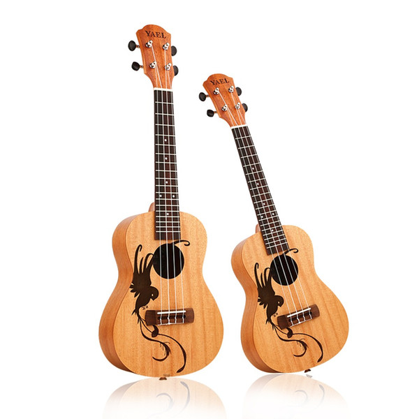 23 inch /21 inch Ukulele Concert 4 Strings Musical Instruments 18 Frets Mahogany lucky bird Choose