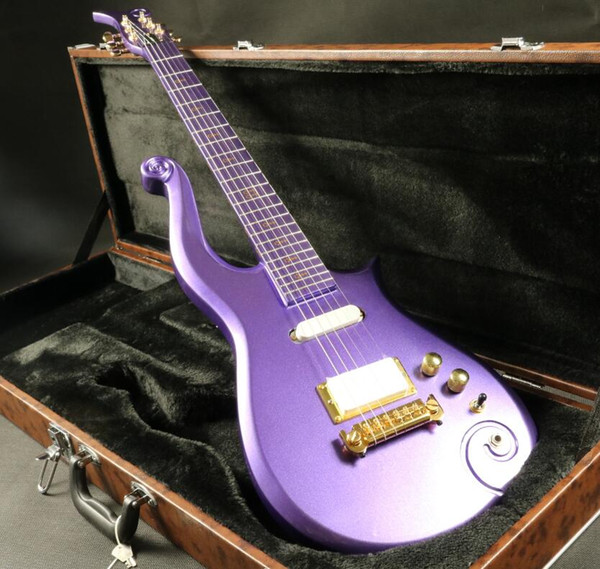 In stock sh coveded pickup quality purple prince electric guitar guitarra free shipping