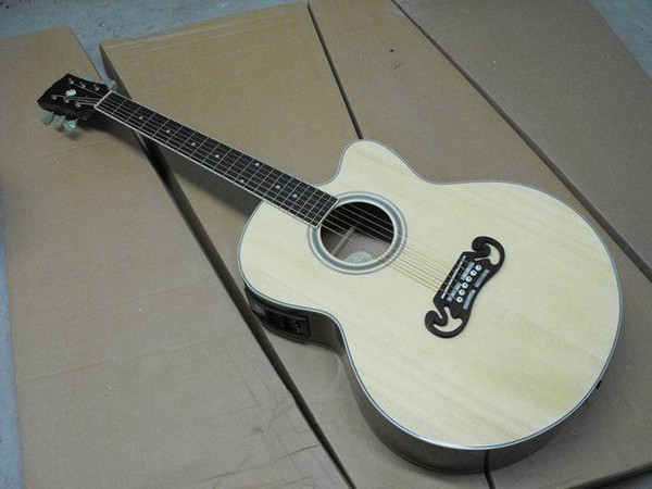 Free Shipping GIBSONSJ 200 Acoustic Electric Guitar Angle Cutaway Made Of Solid Fir Top rosewood side and back in natural 120217