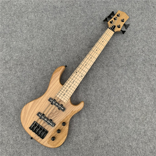 Ash wood. Children, children's 5-string electric bass, Seiko production, birthday gift. Free shipping.