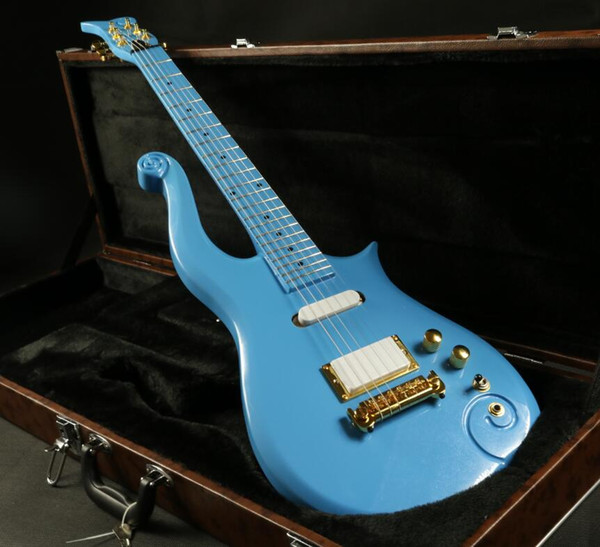 In stock sh coveded pickup quality blue prince electric guitar guitarra free shipping