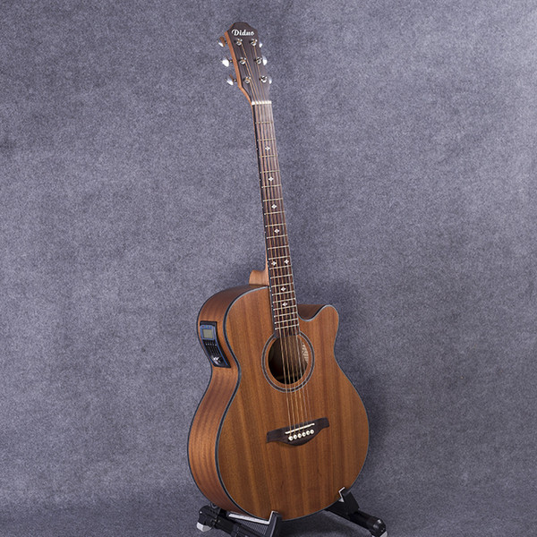 Wood color guitars 40-44 40 inch high quality Electric Acoustic Guitar Rosewood Fingerboard guitarra with guitar strings