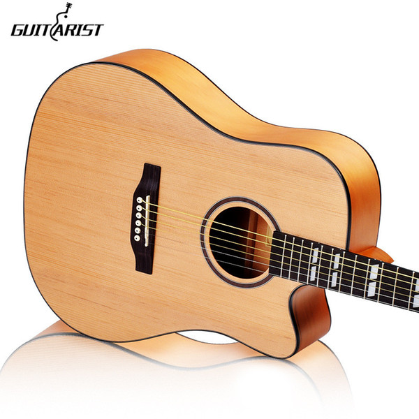 guitars 41 inch Picea Asperata wood Electric Acoustic Guitar Rosewood Fingerboard guitarra with guitar strings