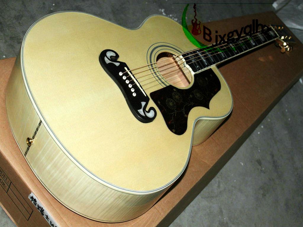 Custom Shop 200 Acoustic guitar Natural color China Factory Free shipping