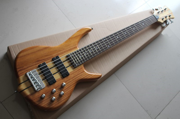 The original wooden body of the six-string electric bass neck clamping device can be changed as required