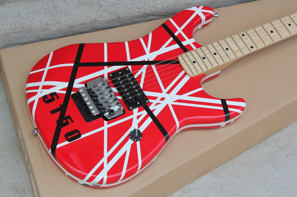 The 5150 double-swing electric guitar body color stripe maple fingerboard can be changed as required