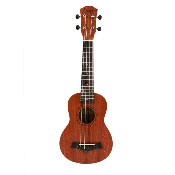 21 Inch Soprano Acoustic Electric Ukulele Guitar 4 Strings Ukelele Guitarra Handcraft Wood White Guitarist Mahogany Plug-in Hot