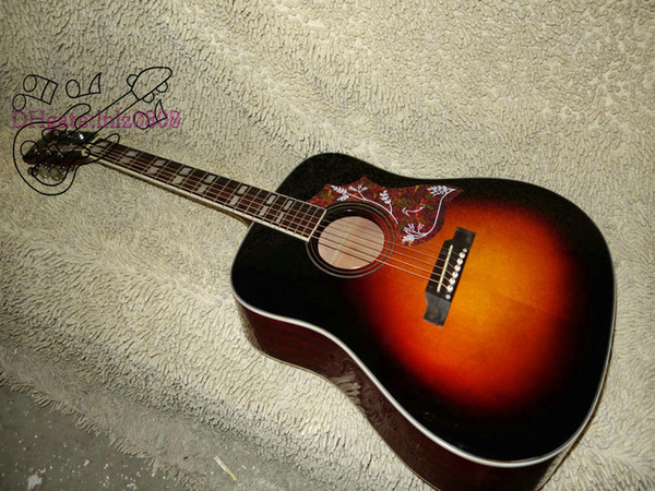 New Arrival Honey Burst Acoustic Guitar Best Musical instruments Free Shipping