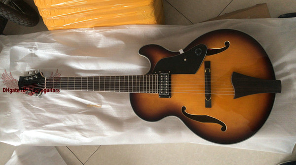 New Arrival New Arrival 7 Strings Hollow Jazz Electric Guitar VS Sunburst Top Musical instruments