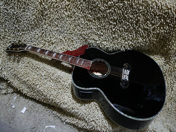 Black Acoustic Electric Guitar Best guitar HOT Chinese guitar OEM Musical instruments High Quality Cheap