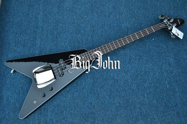 free shipping customized new 4 strings electric bass guitar in black 21 fret scale length 767mm F-3359