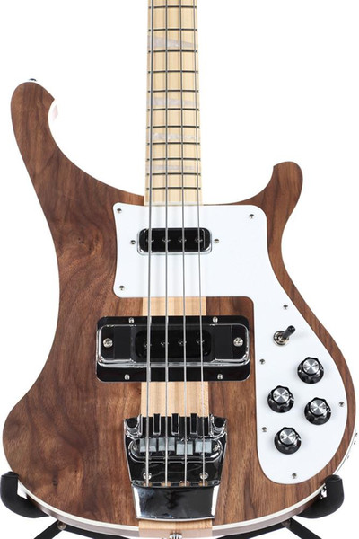 Rare 4003W Natural Walnut Bass 4 strings bass WALNUT body vintage ric 4003 Electric Bass Guitar Neck Thru Body One PC Neck & Body New Hot