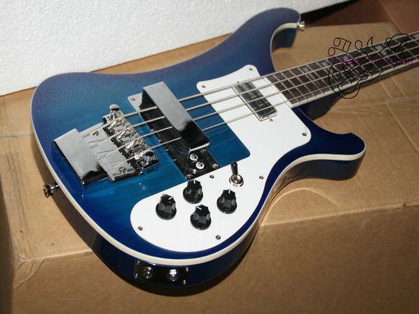 Custom 4003 Electric Bass blue 4 Strings Electric Bass Guitar New style free shipping