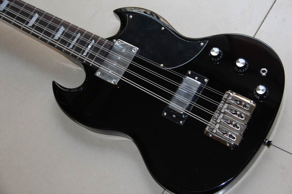 Wholesale New Arrival SG Electric Bass Guitar 8 String Electric Bass In Black 130309