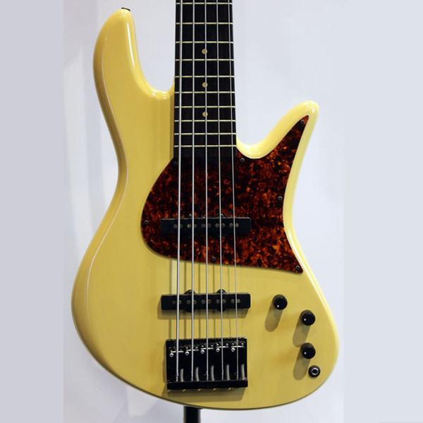 High cost performance/ Empire Fretless 5 strings monarch Bass/yellow/Basswood body/Maple neck/Rosewood Fingerboard/electric bass