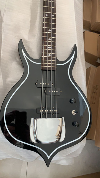 4 strings Gene Simmons bass black electric bass guitar factory outlet