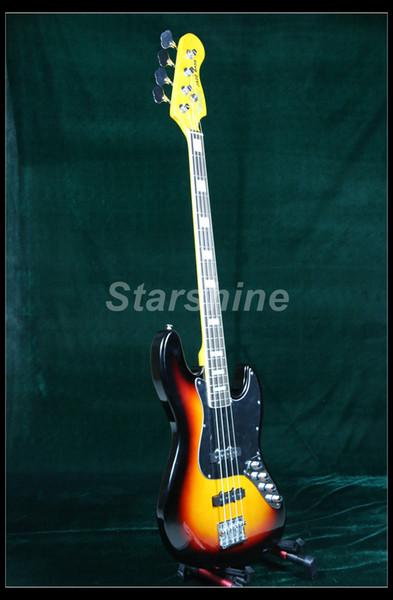 Starshine Electric Bass Guitar YL-JB10 JB Style Neck Binding Sunburst Color Strings Thru Body