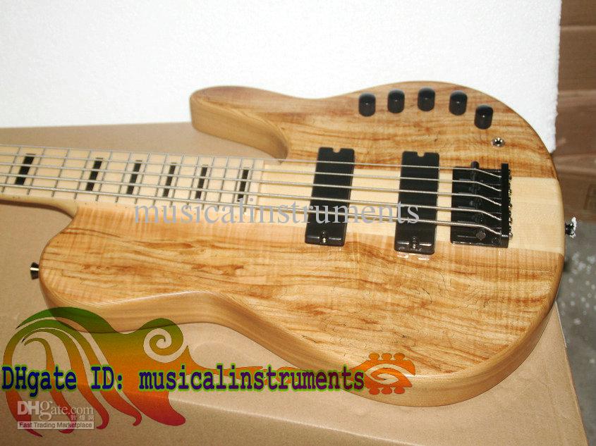 Custom 5 Strings Electric Bass Guitar one piece wood NEW very nice Electric BASS OEM Guitar High power electronic amplification