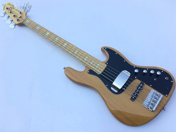 Good Quality 5 String Jazz Bass Guitar Active Circuit Basswood Mahogany Home-schooling Beginner