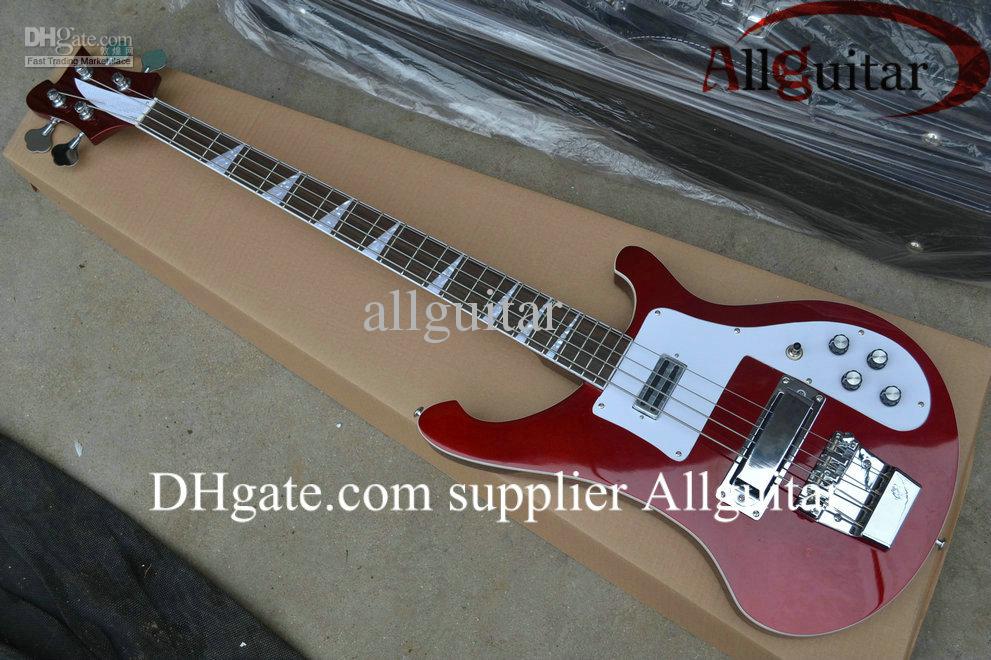 New Style 4003 bass Candy red color electric bass guitar Musical Instruments