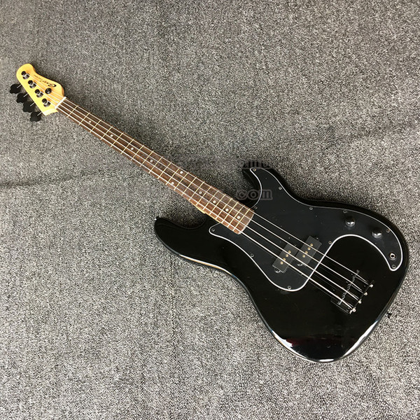 Black Career Electric Bass Guitar 4 strings Rosewood Fingerboard black parts China Custom In stock