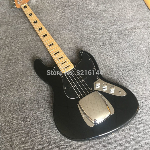 New black jazz 5 string electric bass, Custom. Provide EMS shipping, wholesale and retail