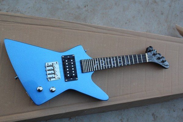 2019 new arrival blue bass electric guitar, high quality guitar custom shop, free shipping