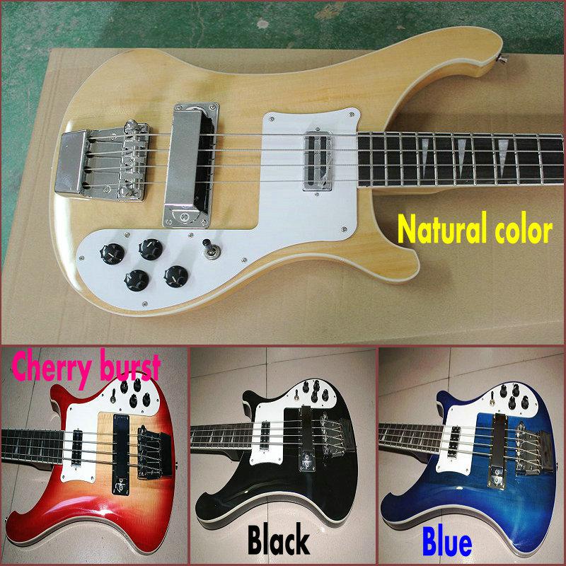 Custom 4003 Bass new arrival 4 strings Electric Bass Guitar Natural color, black, blue Cherry burst In stock Chinese guitar